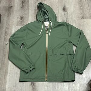 Weatherproof Olive Hooded Raincoat